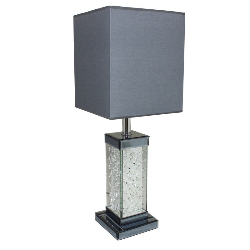Casa Cortes 'Contemporary Loft' 30-inch Glass and Crystal Table Lamp