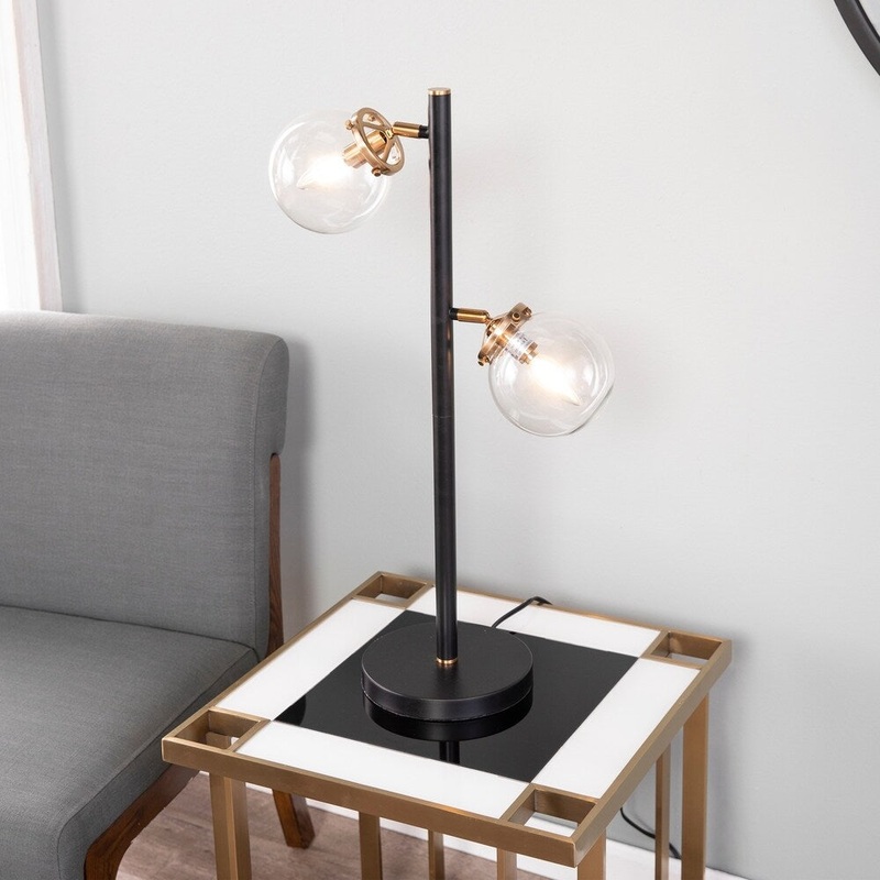 SEI Furniture Boltonly Contemporary 2-Light Table Lamp