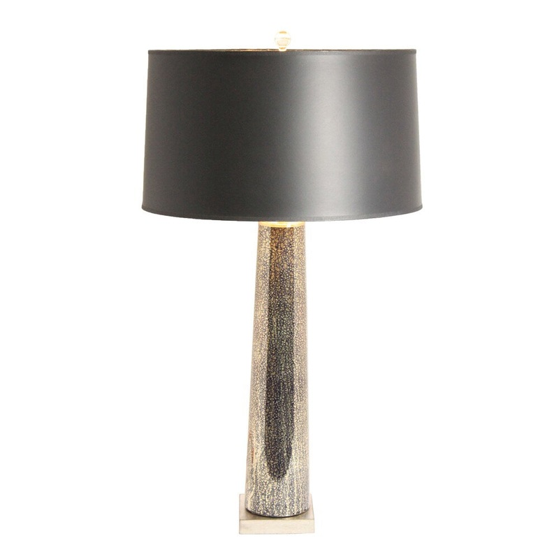 Urban Designs Aidan Susanna Rain Grey Chrome Glass Table Lamp