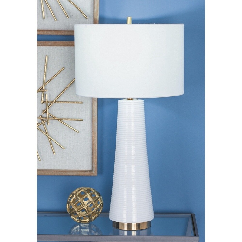 Urban Designs Elegant Ceramic 27-Inch Table Lamp (Set of 2)