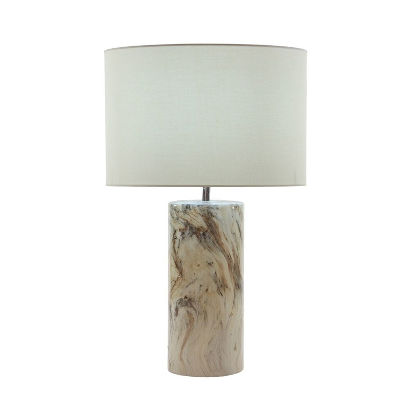 Urban Designs Glazed Ceramic Column Table Lamp