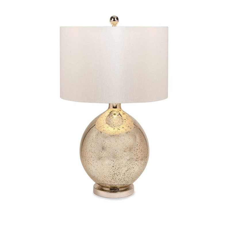Urban Designs Tara 31-Inch Champagne Mercury Glass Table Lamp