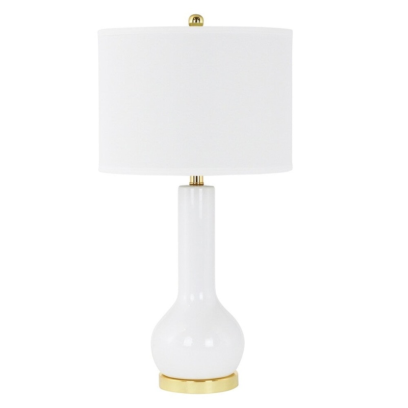 Amiyah White Ceramic Table Lamp