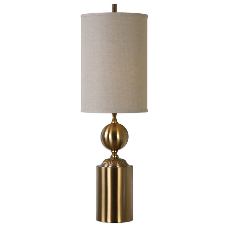 Tioga Brushed Bronze Buffet Lamp
