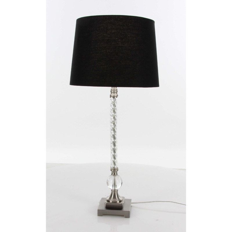 Black Metal Acrylic Table Lamp