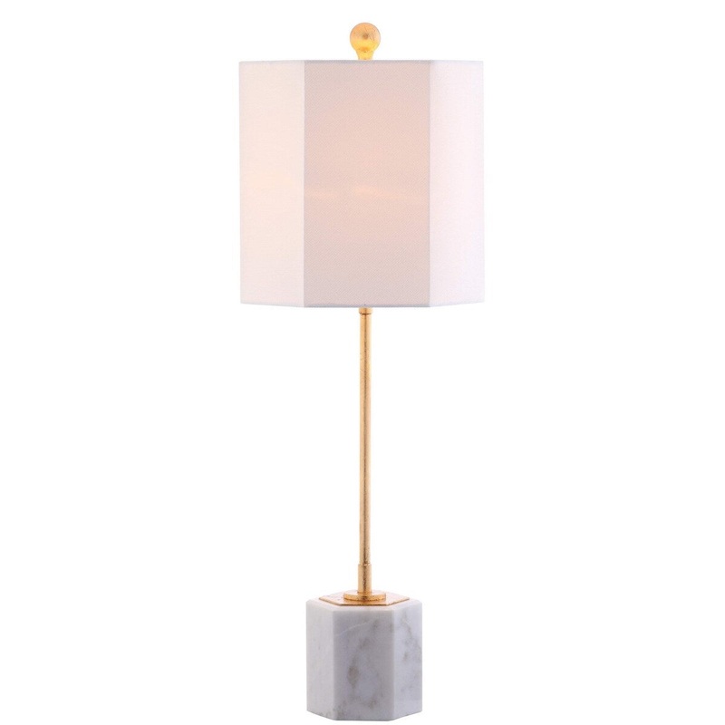 SAFAVIEH Lighting Meital 29-inch Marble LED Table Lamp (Set of 2) - 10" x 10" x 29" - 10Wx10Dx29H