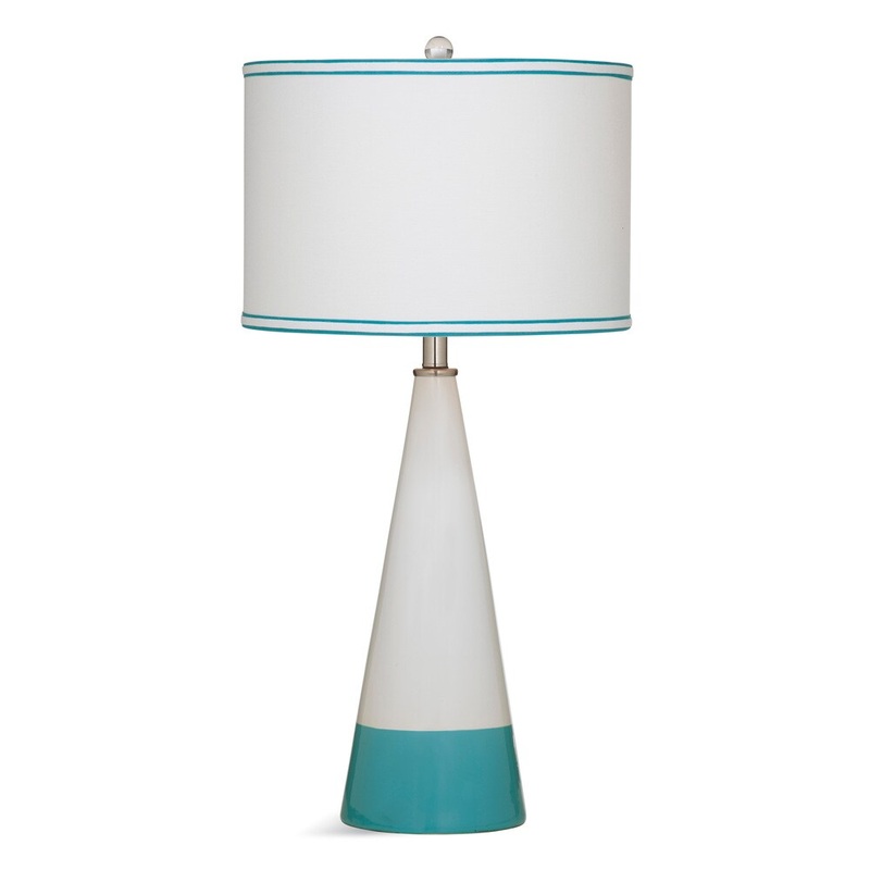 Bassett Mirror Company Maisie Blue and White Ceramic Table Lamp