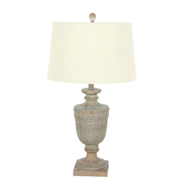 Benzara Olivia Brown Resin Table Lamp