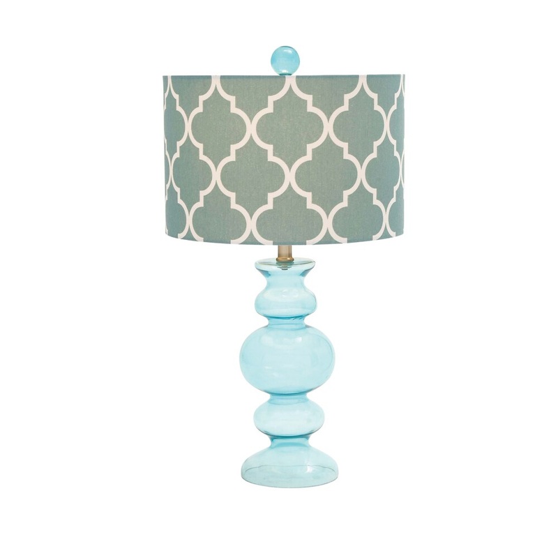 Benzara Striking Glass Table Lamp