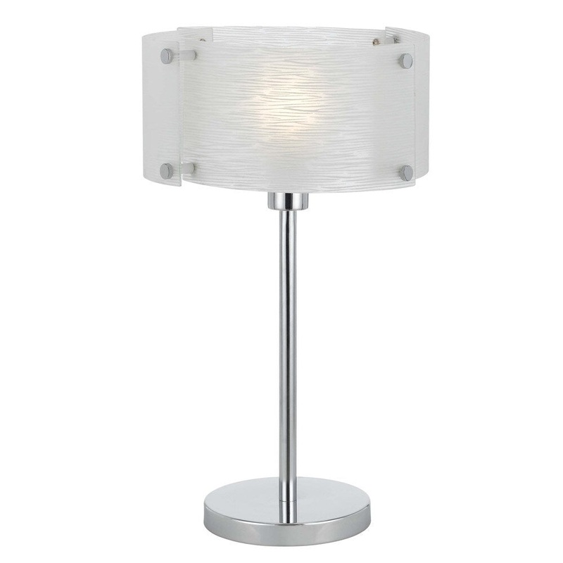 Cal Lighting Elliptical Glass Table Lamp