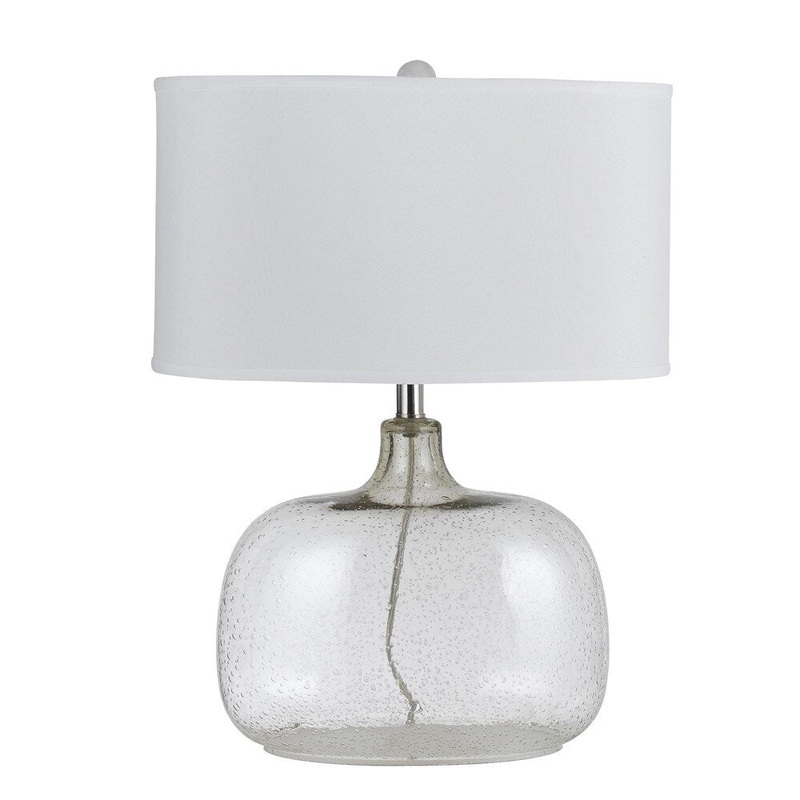 Christi Clear Glass 150-watt 3-way Table Lamp