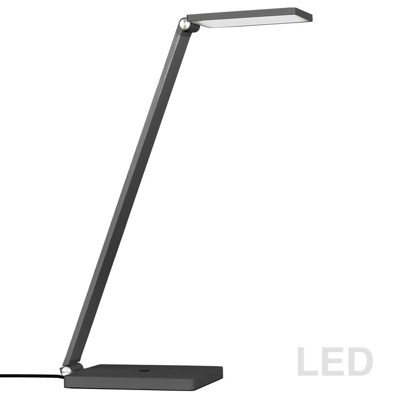 5W Adjustable LED Table Lamp, Gunmetal Finish