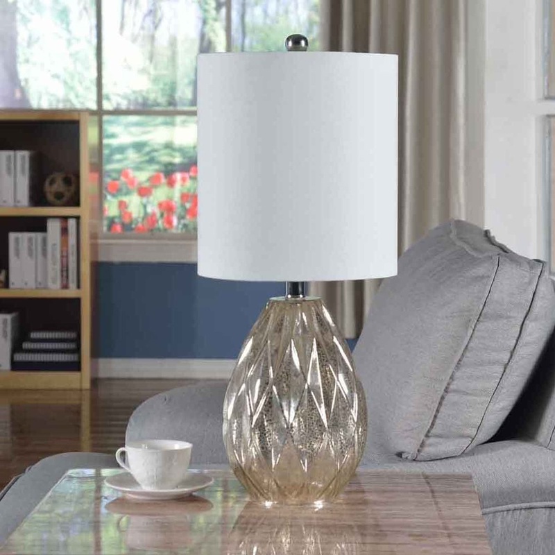 Creek Classics Diamond Glass 23.5-inch Table Lamp - Multi
