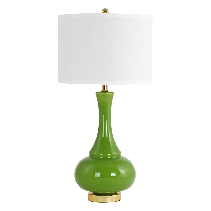 Adaliz Green Glass Table Lamp