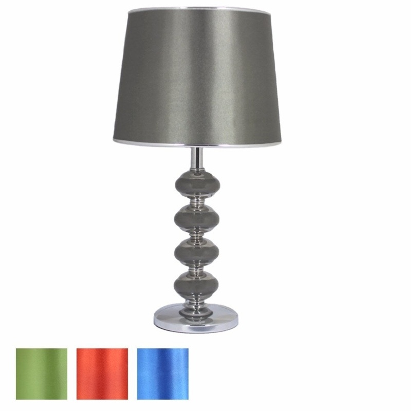 Assortment Of 4 Stylish Ceramic Table Lamp, Multicolor