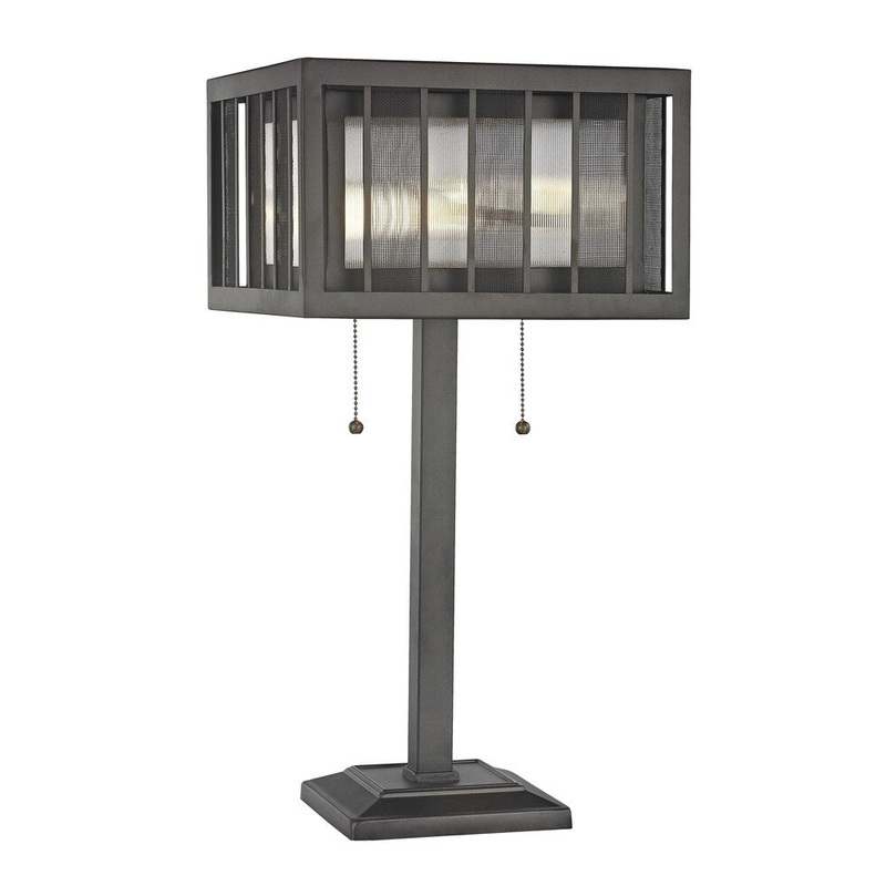 Avery Home Lighting Meridional Bronze 2 Light Table Lamp