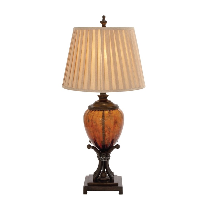 Benzara 8-inch x 8-inch x 35-inch Multidirectional Contemporary Glass Table Lamp