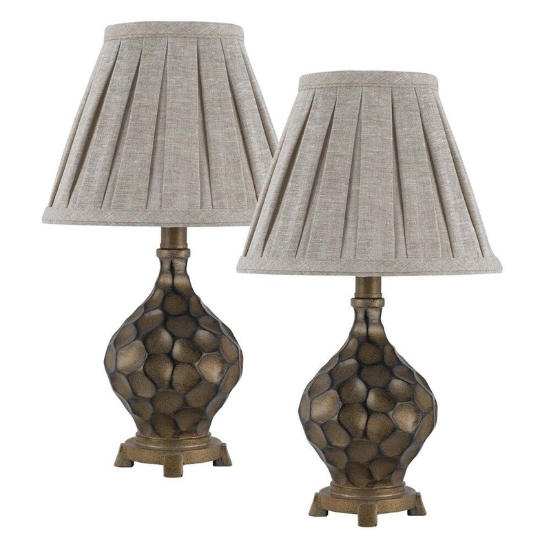 Cal Lighting Iron Resin Accent Lamps (Set of 2)