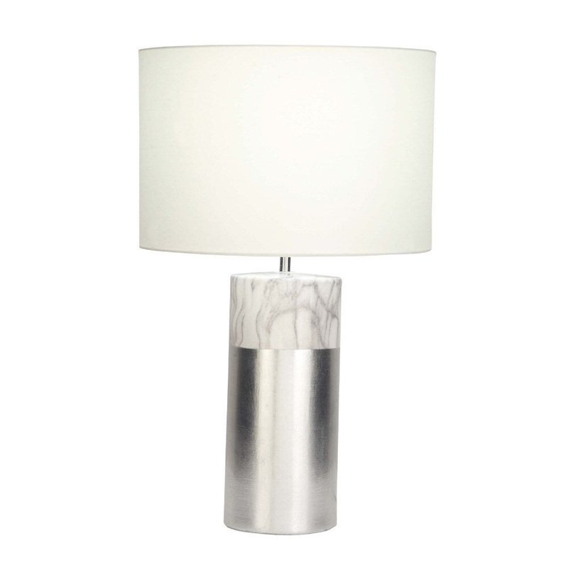 Striking Ceramic Siver Table Lamp
