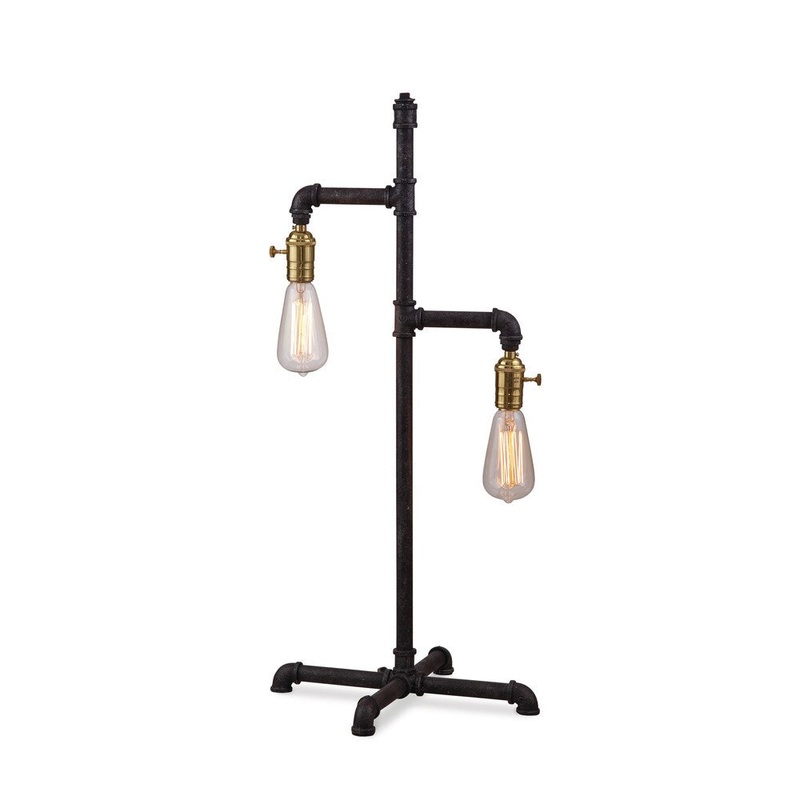 Telestar - KD 30-inch Brown Metal Table Lamp - 30