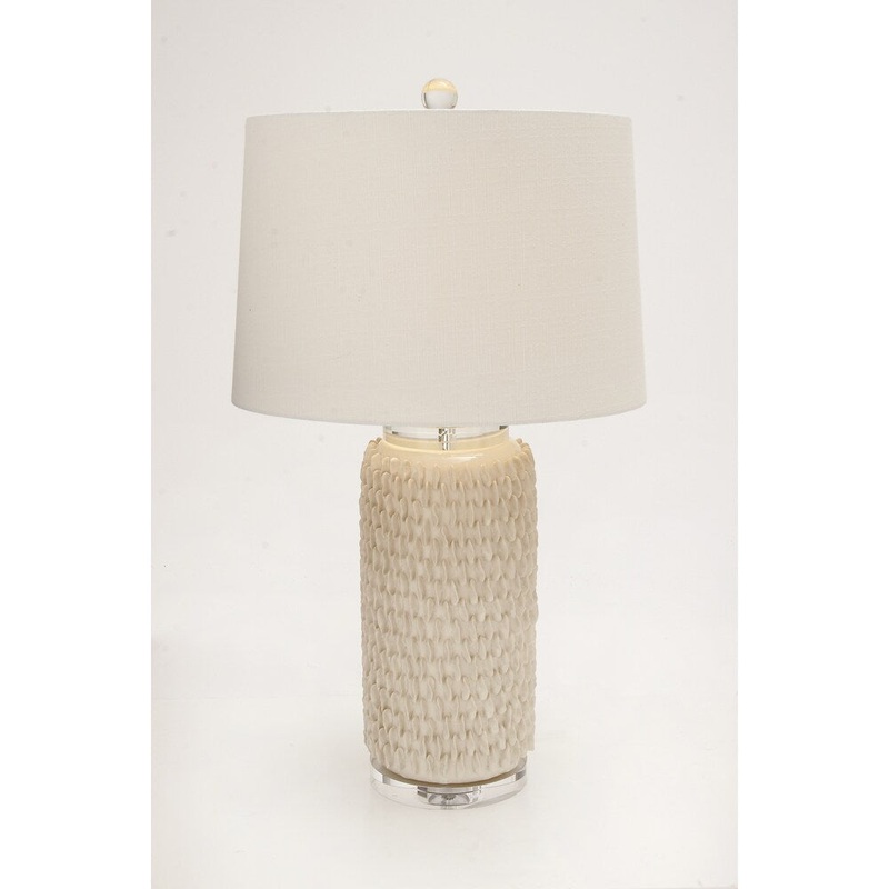 The Peasant Ceramic Crystal Table Lamp