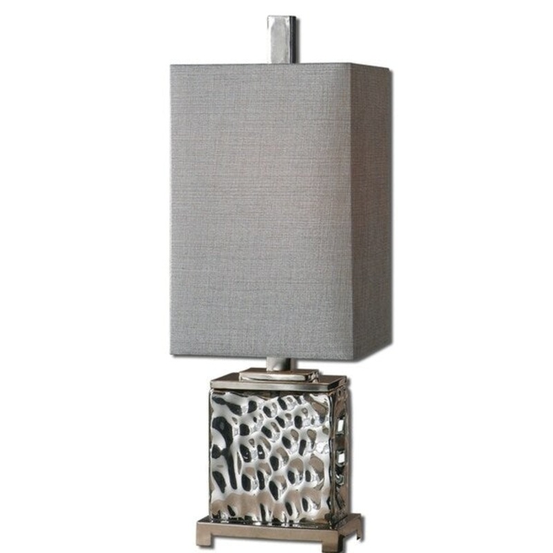 Uttermost Bashan Contemporary Nickel-plated Table Lamp