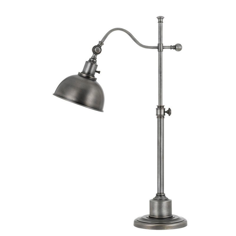 60W Portico metal adjustable table lamp with metal shade