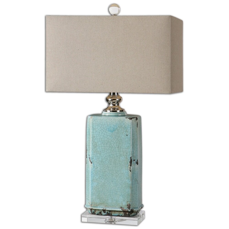Uttermost Adalbern Teal Table Lamp