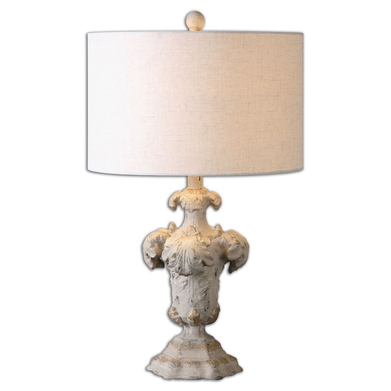 Uttermost Cassano 1-light Ivory Ceramic Table Lamp
