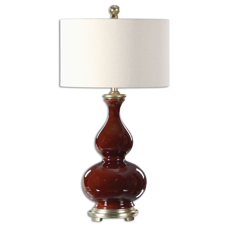 Sorrell Burgundy Table Lamp