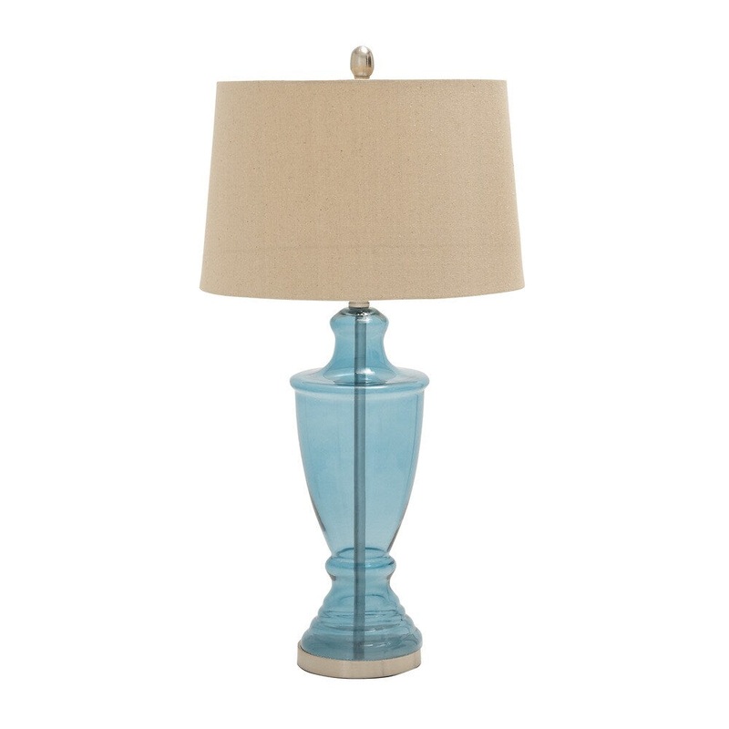 Stunning And Elegant Glass Metal Table Lamp