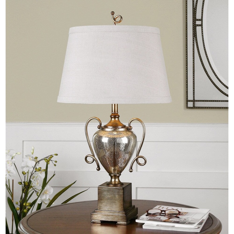 Uttermost Avitus Speckled Mercury Table Lamp