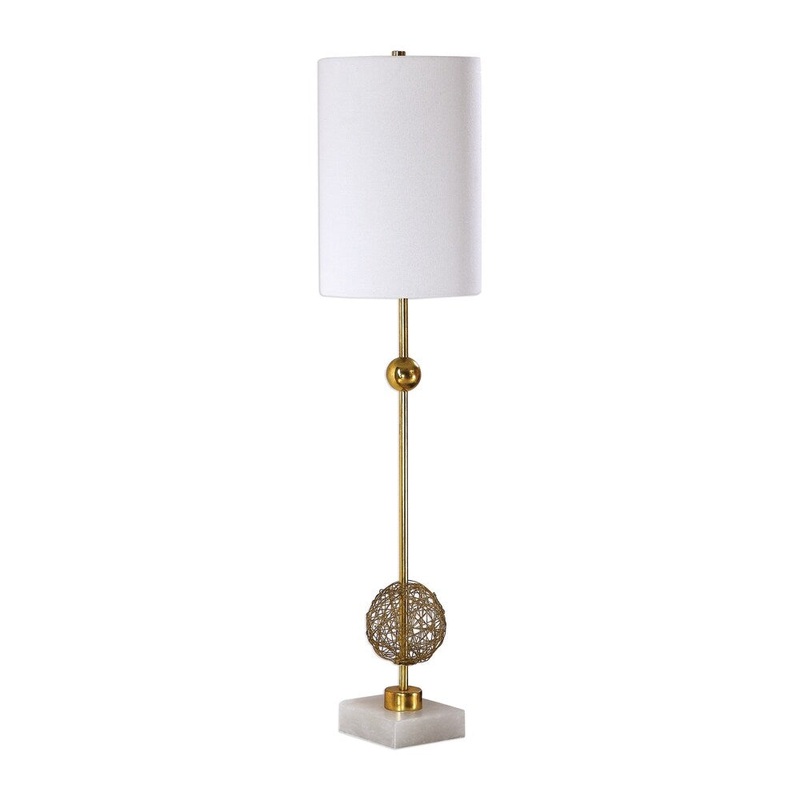 Uttermost Breckyn Metallic Antique Gold 1-light Buffet Lamp