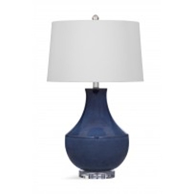 Bassett Mirror Company Kayley Blue Ceramic 32-inch Table Lamp
