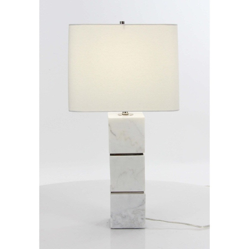 Benzara Marble/Metal Table Lamp
