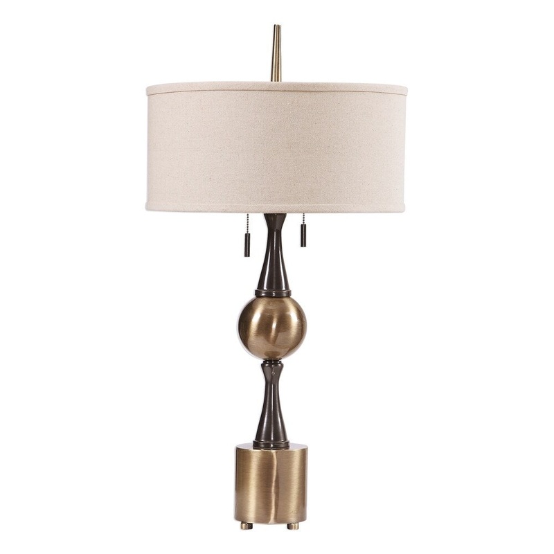 Uttermost Badru Antique Brass Plated 2-light Table Lamp