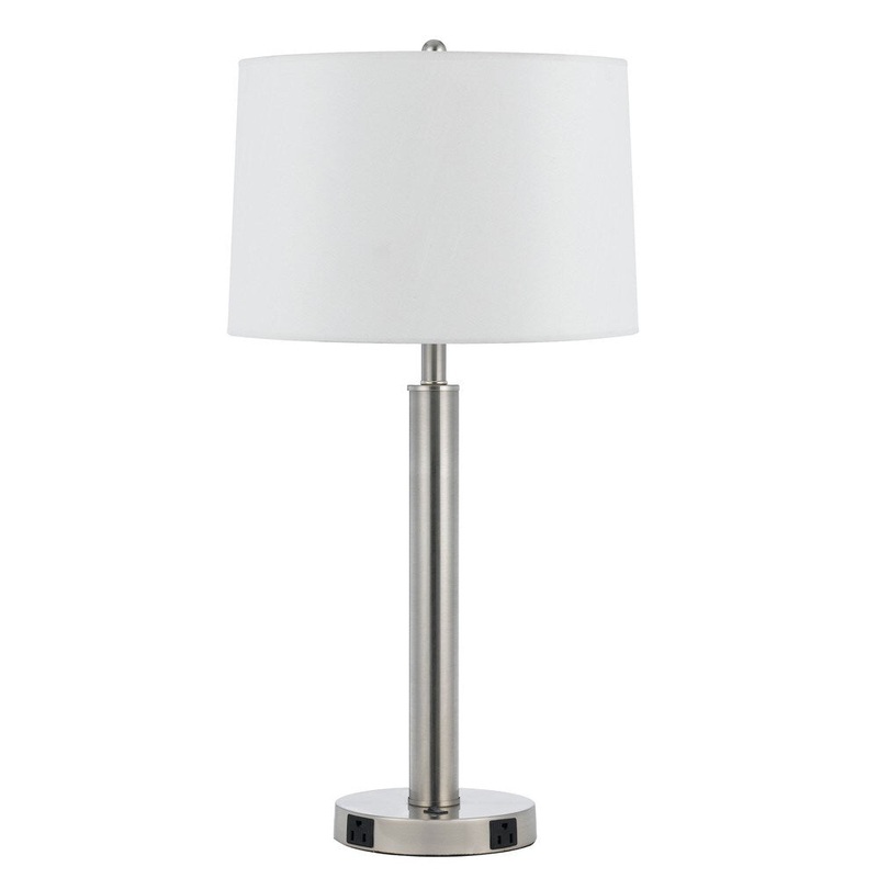 60-watt 2-outlet Metal Lamp