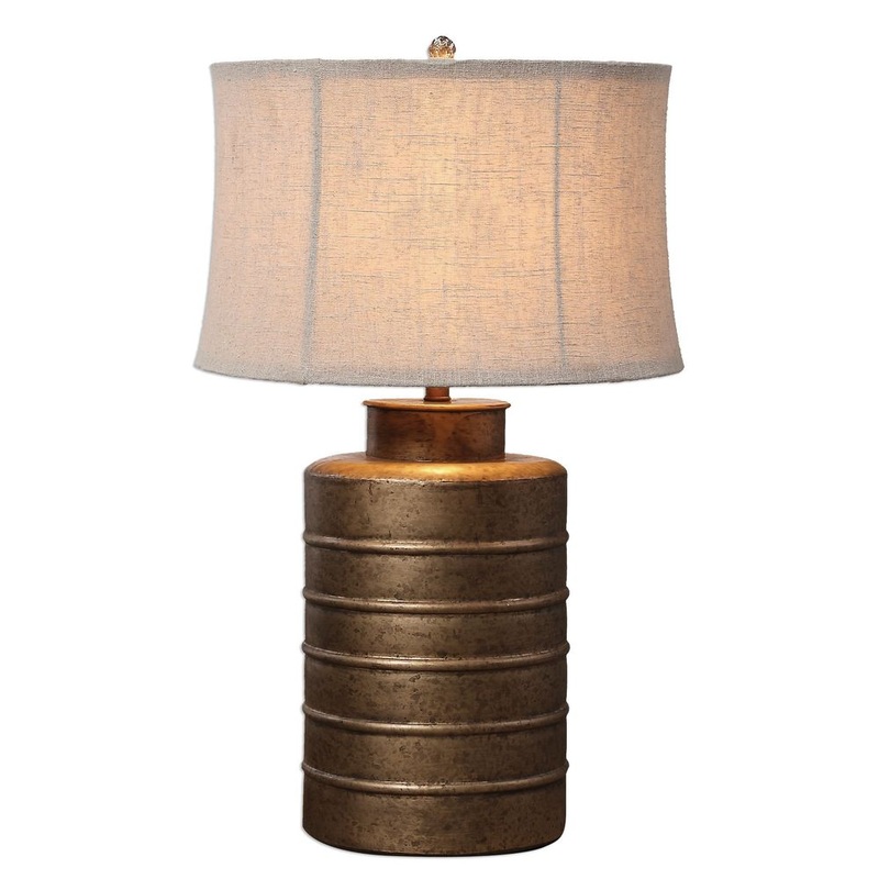 Antiqued Gold Bamiro Lamp