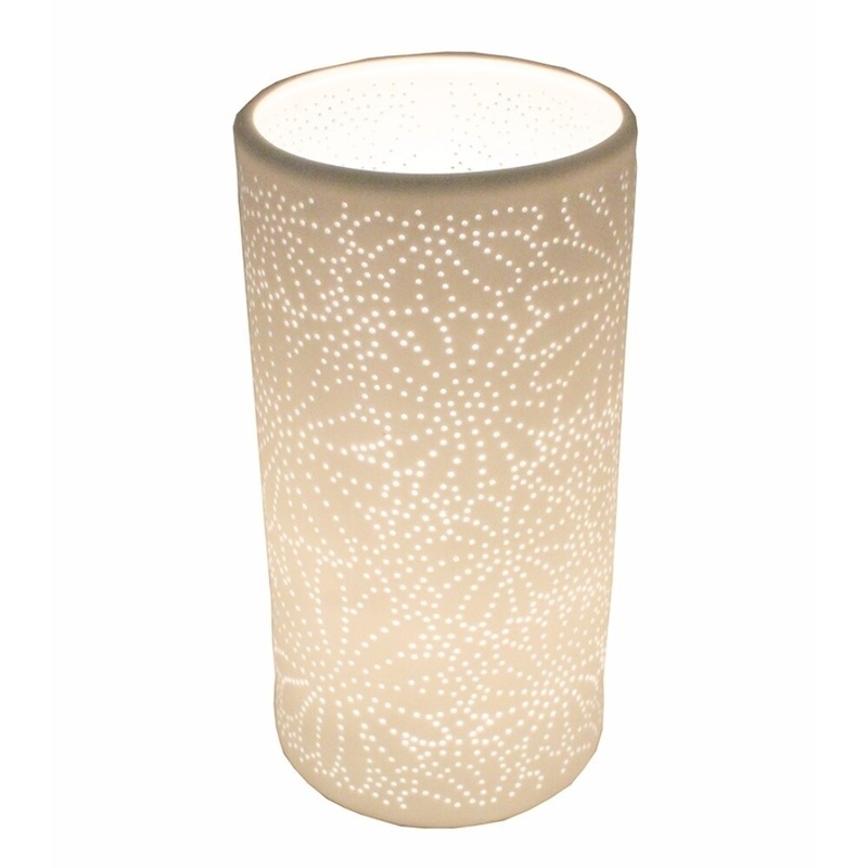 Attractively Designed Porcelain Table Lamp ,White