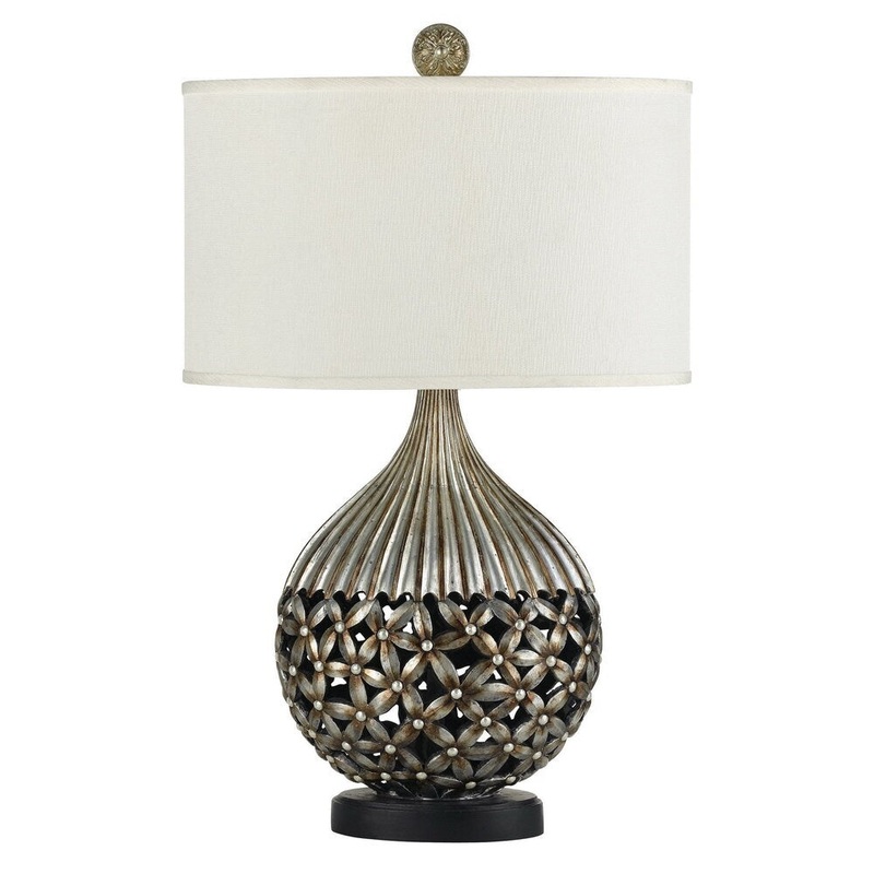 Biella White and Copper Resin 150-watt 3-way Tale Lamp