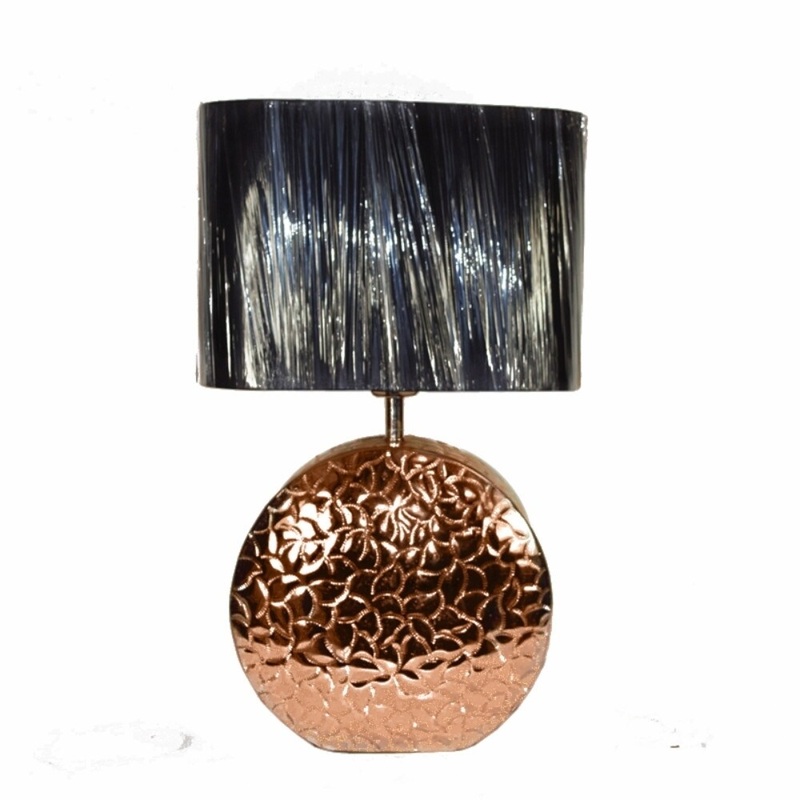 Splendid Aluminun and Nickle Lamp, Copper