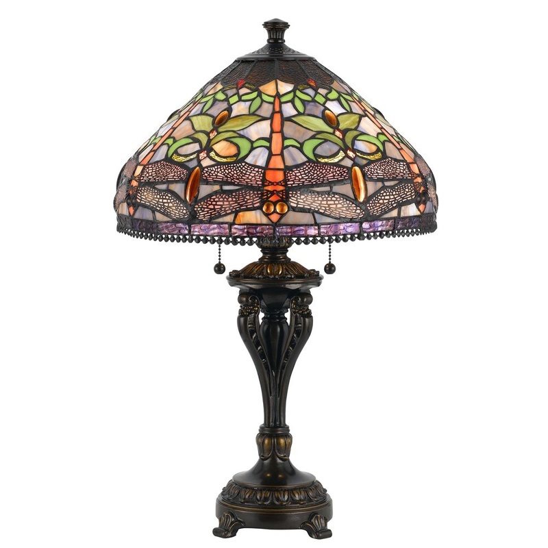 Cal Lighting Tiffany-style Antique Bronze Table Lamp