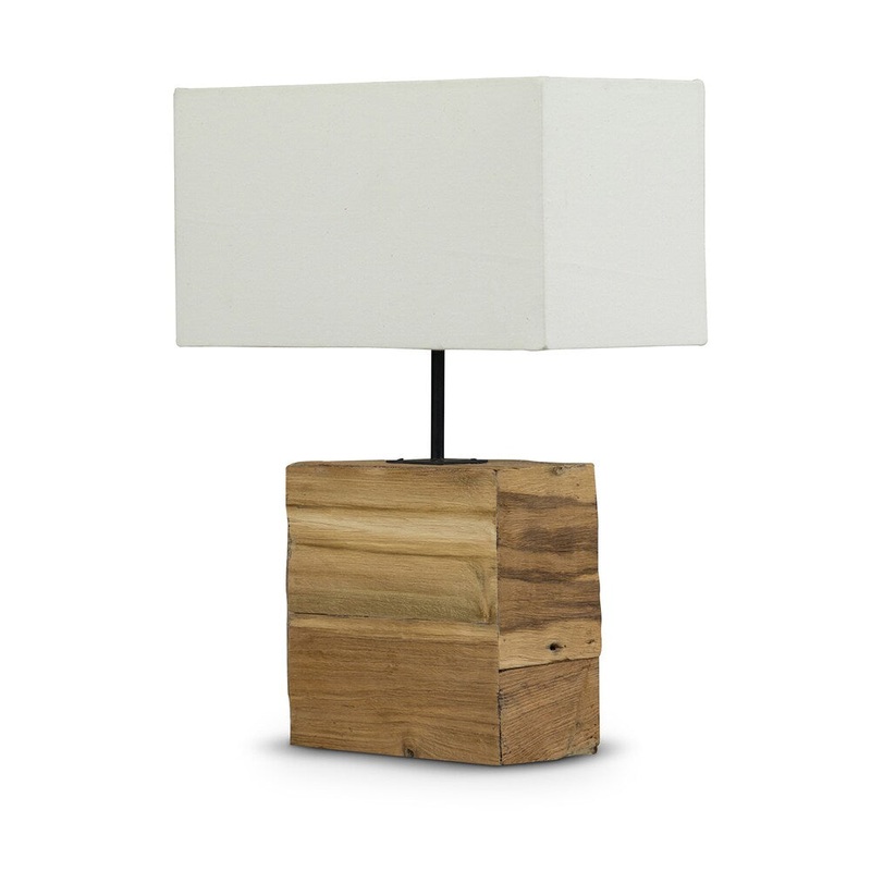 Satori Wood and Fabric Lamp