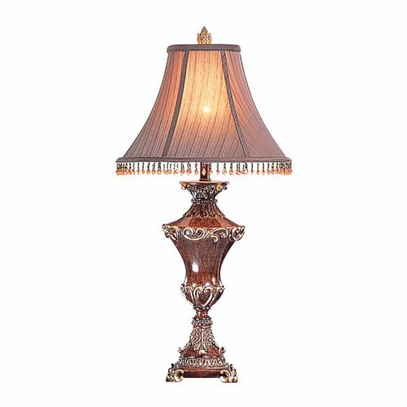 Selma Donna Table Lamp, Set Of 2, Beige And Gold