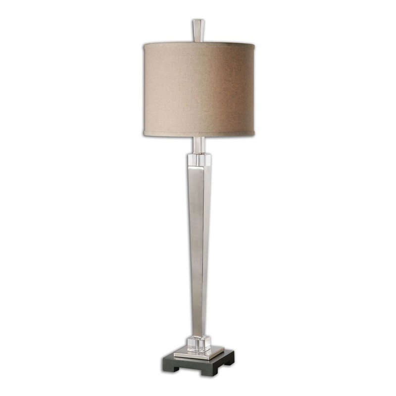 Terme Brushed Nickel Buffet Lamp