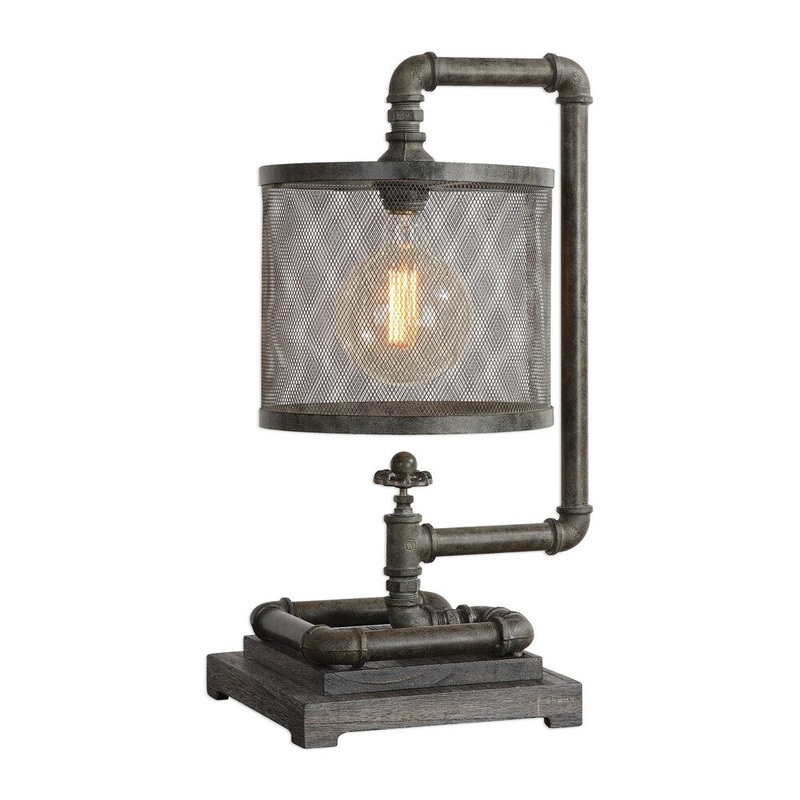 Uttermost Bristow Rust Bronze 1-light Table Lamp