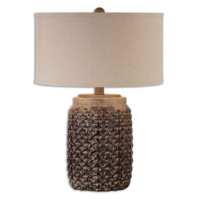 Uttermost Bucciano 1-light Rust Brown Table Lamp