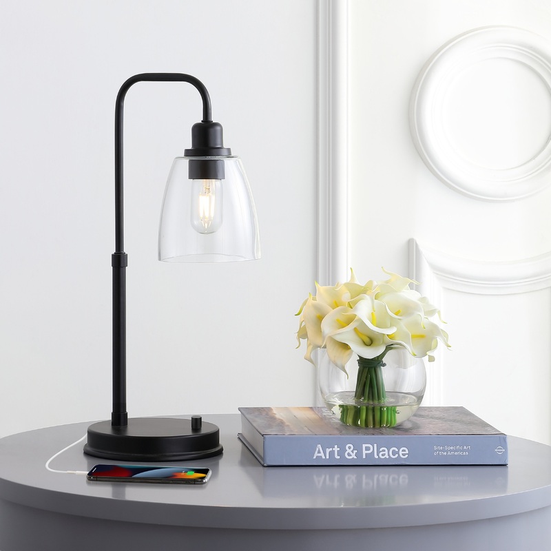SAFAVIEH Lighting Kashton 20-inch USB Charging LED Task Lamp - 10"W x 8"D x 20"H