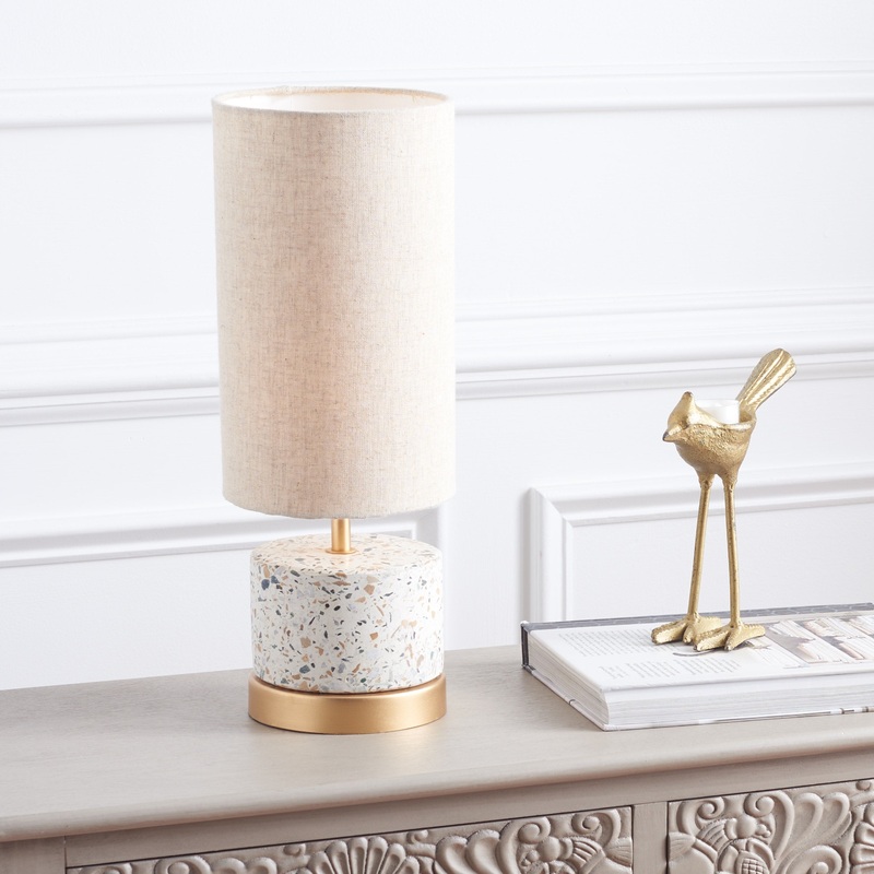 SAFAVIEH Lighting Laszlo Modern 16-inch Table Lamp - 6"W x 6"D x 17"H