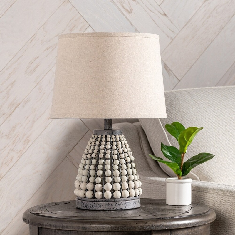 Tara 21.75" Beaded Table Lamp